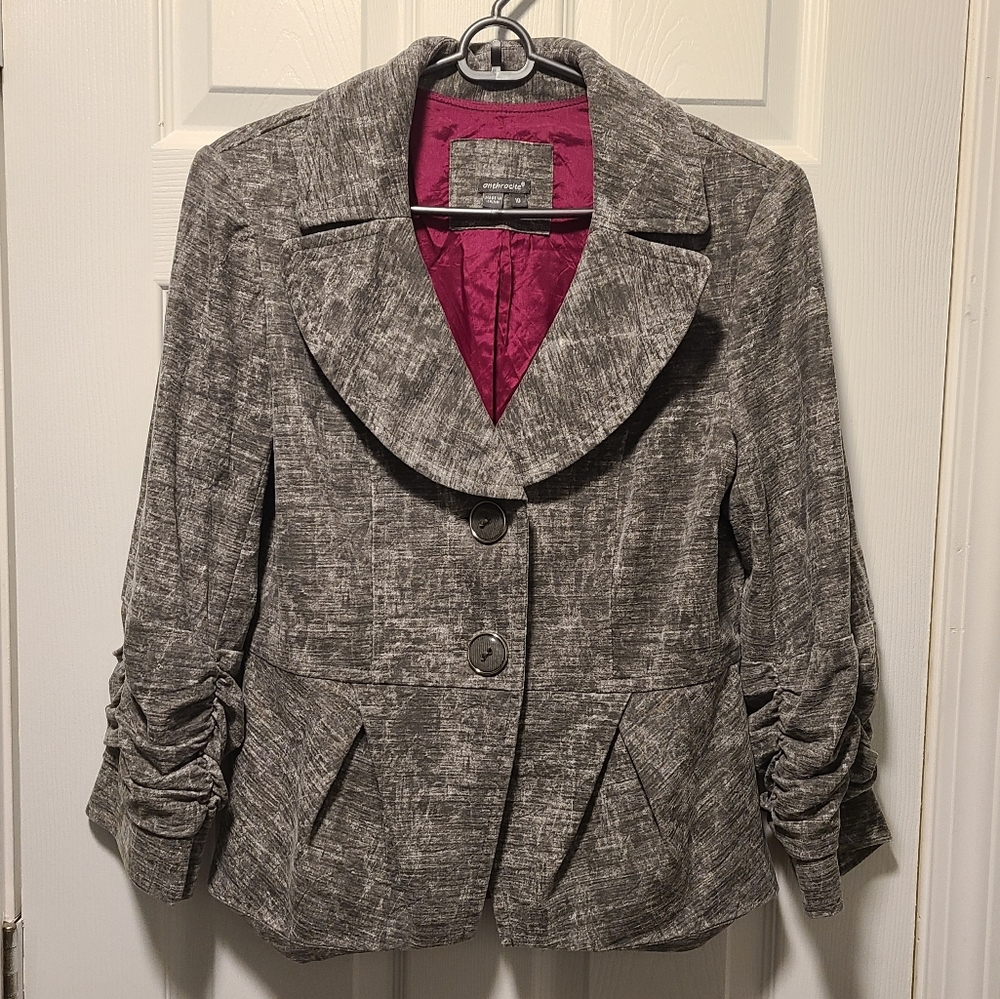 ANTHRACITE BLAZER, SIZE 10